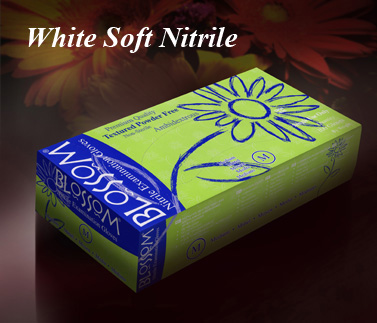 Blossom Powder Free Soft Nitrile-White 2 cases - Click Image to Close